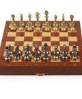 Beautiful Chess Set With Georgeous Mahogany Carrying case/board - Hobby.lt 🇬🇧