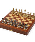 Beautiful Chess Set With Georgeous Mahogany Carrying case/board - Hobby.lt 🇬🇧