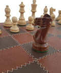 Beautiful Classic CHESS SET with Genuine Leather Chess Board - Hobby.lt 🇬🇧