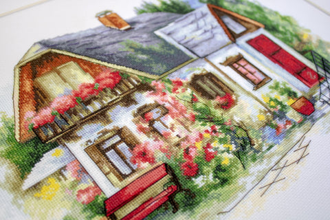 Beautiful Country House SBU4005 - Cross Stitch Kit - Hobby.lt 🇬🇧