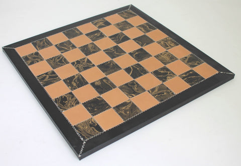 Beautiful Metal Chess Set with Real Leather Chessboard - Hobby.lt 🇬🇧