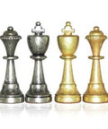 Beautiful Metal Chess Set with Real Leather Chessboard - Hobby.lt 🇬🇧