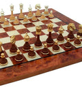 Beautiful Valuable Chess Set with Chess Board from Elm Wood - Hobby.lt 🇬🇧