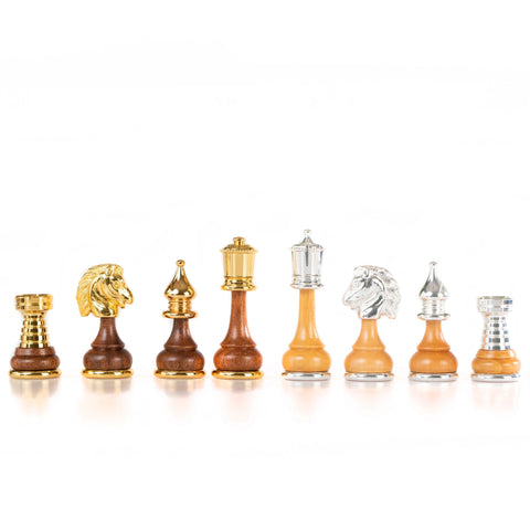 Beautiful Valuable Chess Set with Chess Board from Walnut Wood - Hobby.lt 🇬🇧