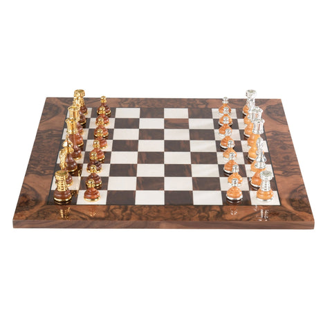 Beautiful Valuable Chess Set with Chess Board from Walnut Wood - Hobby.lt 🇬🇧