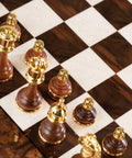 Beautiful Valuable Chess Set with Chess Board from Walnut Wood - Hobby.lt 🇬🇧