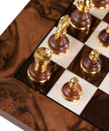 Beautiful Valuable Chess Set with Chess Board from Walnut Wood - Hobby.lt 🇬🇧