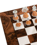 Beautiful Valuable Chess Set with Chess Board from Walnut Wood - Hobby.lt 🇬🇧