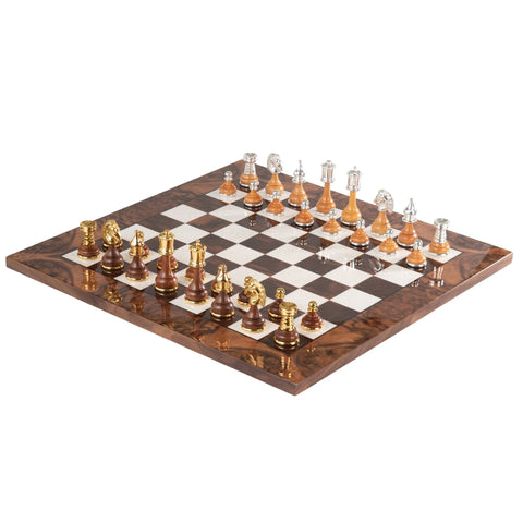 Beautiful Valuable Chess Set with Chess Board from Walnut Wood - Hobby.lt 🇬🇧