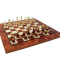 Beautiful Valuable Chess Set with Chess Board from Elm Wood