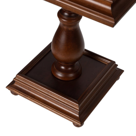 Beautiful Wooden Chess Table with Leather - Like Top - Hobby.lt 🇬🇧