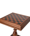 Beautiful Wooden Chess Table with Leather - Like Top - Hobby.lt 🇬🇧