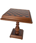 Beautiful Wooden Chess Table with Leather - Like Top - Hobby.lt 🇬🇧