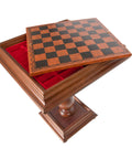 Beautiful Wooden Chess Table with Leather - Like Top - Hobby.lt 🇬🇧