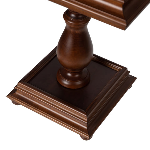 Beautiful Wooden Chess Table with Leather-Like Top