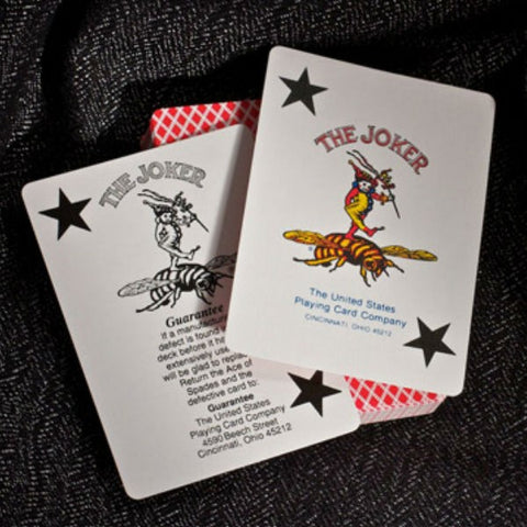 Bee Jumbo poker cards (Red)