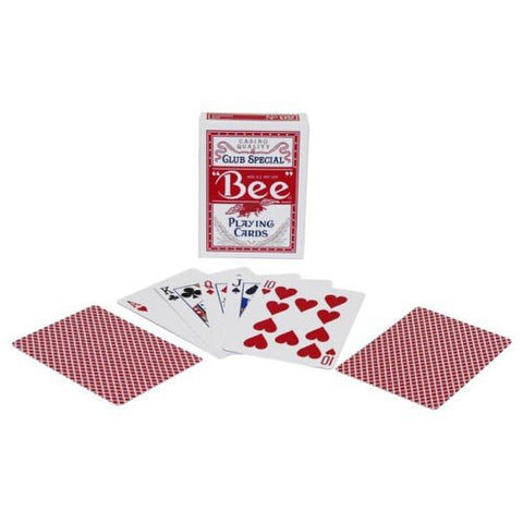 Bee Standard poker cards (Red) - Hobby.lt 🇬🇧