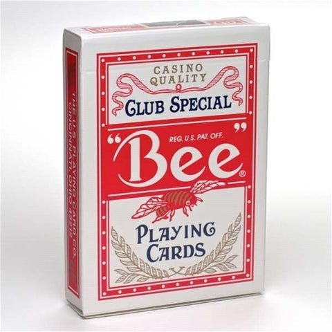 Bee Standard poker cards (Red) - Hobby.lt 🇬🇧