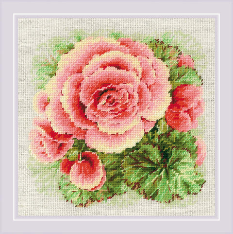 Begonia. Cross Stitch kit by RIOLIS Ref. no.: 2122