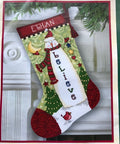 Believe Snowman Stocking (40 cm) - Cross Stitch Kit by DIMENSIONS - Hobby.lt 🇬🇧