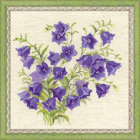 Bellflower - Cross Stitch Kit from RIOLIS Ref. no.:1557 - Hobby.lt 🇬🇧