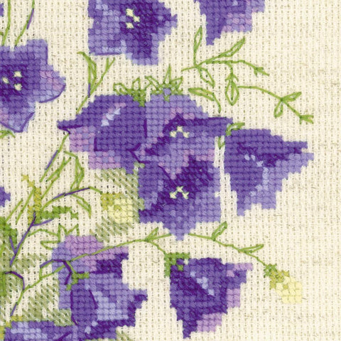 Bellflower - Cross Stitch Kit from RIOLIS Ref. no.:1557 - Hobby.lt 🇬🇧