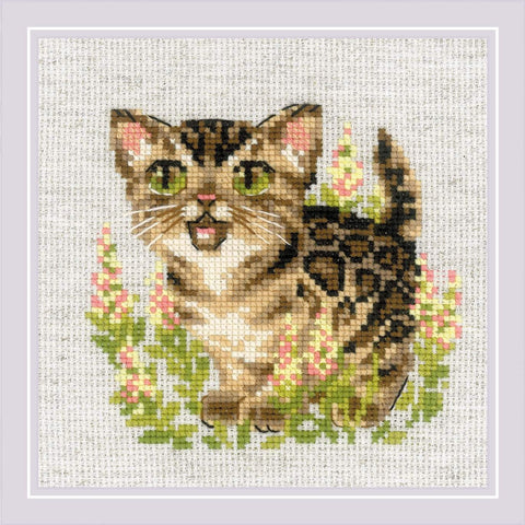 Bengal Kitten. Cross Stitch kit by RIOLIS Ref. no.: 2119 - Hobby.lt 🇬🇧