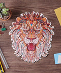 Bengal lion - unique WOODEN puzzle 232 pcs - Hobby.lt 🇬🇧