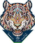 Bengal tiger - unique WOODEN puzzle 189 pcs