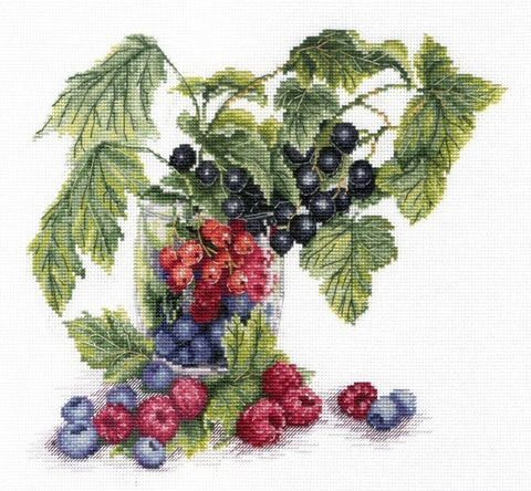 Berries SNV - 562 cross stitch kit by MP Studio - Hobby.lt 🇬🇧