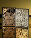 Bicycle Aureo Black playing cards - Hobby.lt 🇬🇧