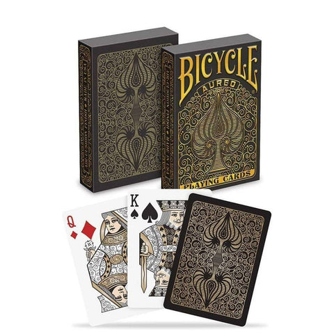 Bicycle Aureo Black playing cards - Hobby.lt 🇬🇧
