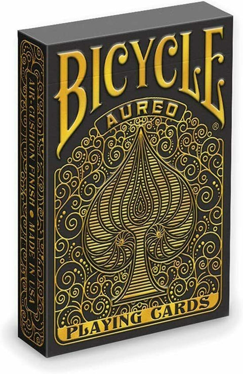 Bicycle Aureo Black playing cards