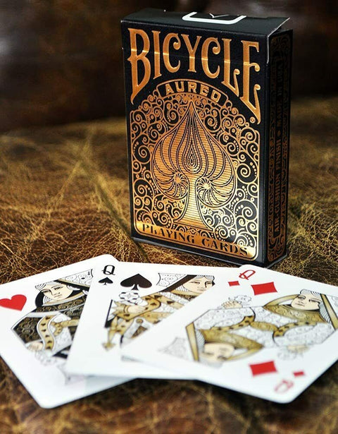 Bicycle Aureo Black playing cards