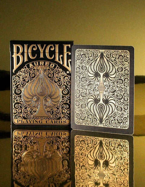 Bicycle Aureo Black playing cards