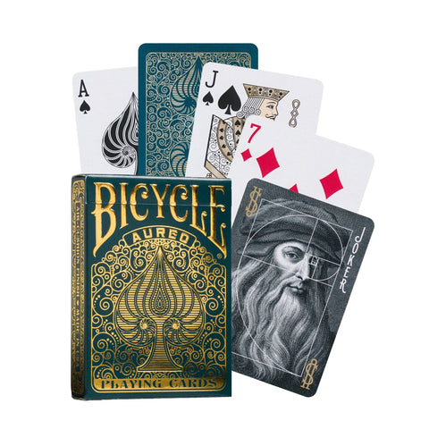 Bicycle Aureo green Playing Cards - Hobby.lt 🇬🇧