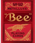 Bicycle Bee Metalluxe Red No92 playing cards - Hobby.lt 🇬🇧