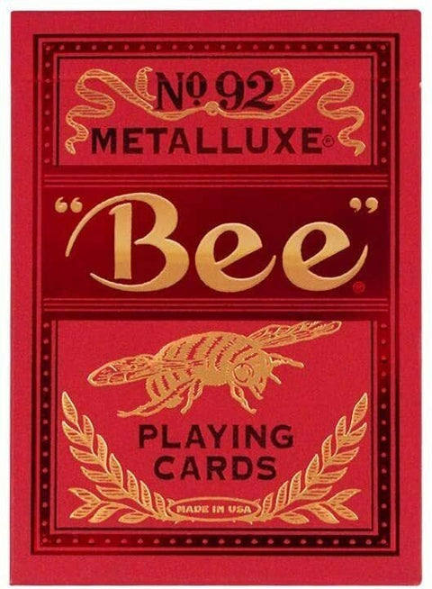 Bicycle Bee Metalluxe Red No92 playing cards - Hobby.lt 🇬🇧