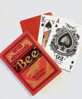 Bicycle Bee Metalluxe Red No92 playing cards - Hobby.lt 🇬🇧