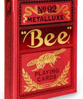 Bicycle Bee Metalluxe Red No92 playing cards - Hobby.lt 🇬🇧