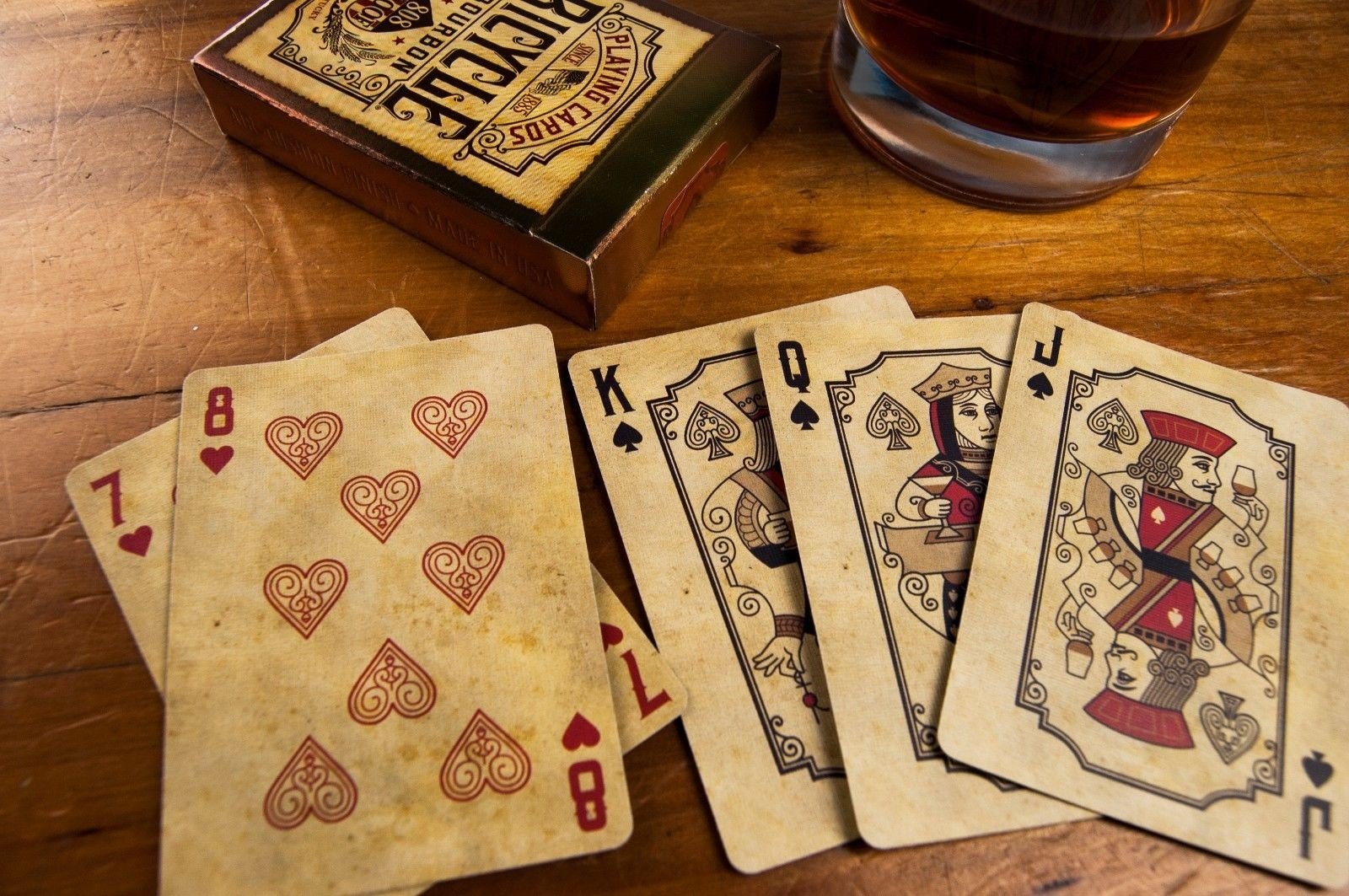 Bourbon playing cards sale