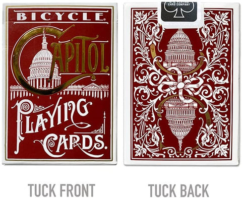 Bicycle Capitol playing cards (Red)