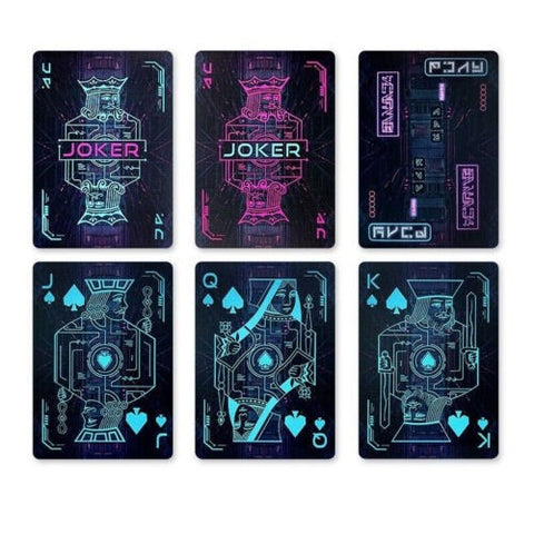 Bicycle Cyberpunk Cybercity cards