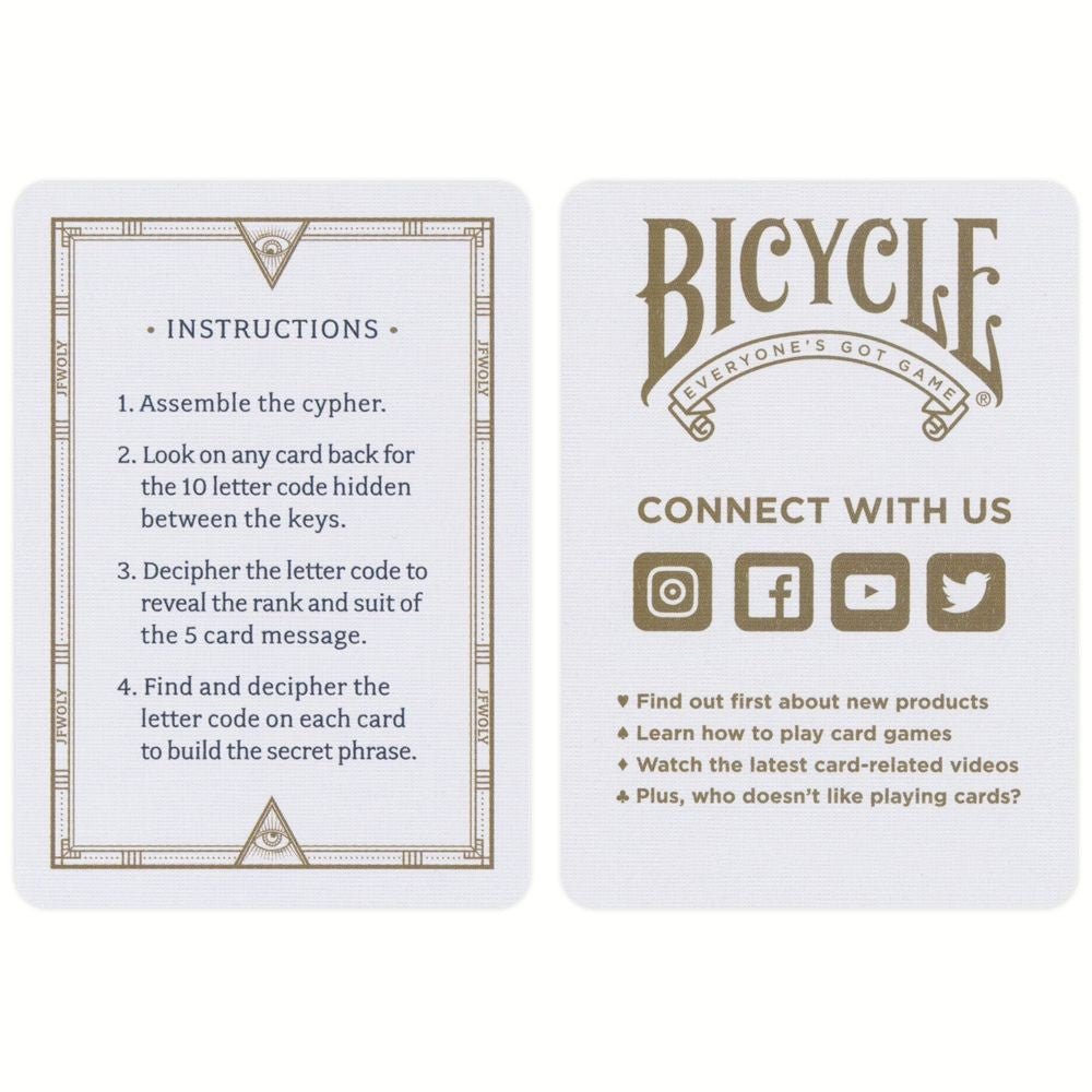 Bicycle Cypher Playing Cards – Hobby.lt 🇬🇧