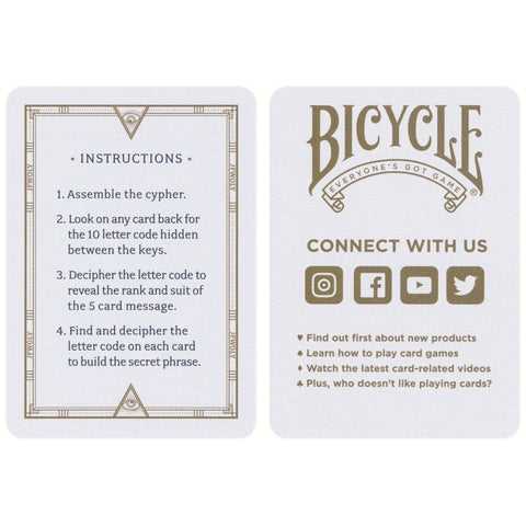 Bicycle Cypher Playing Cards - Hobby.lt 🇬🇧