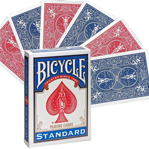 Bicycle Rider Double Back Red Blue cards