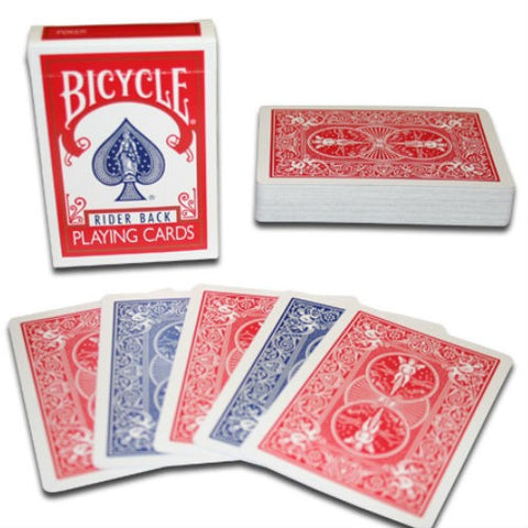 Bicycle Rider Double Back Red Blue cards