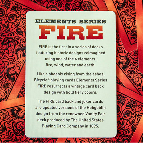 Bicycle Fire playing cards