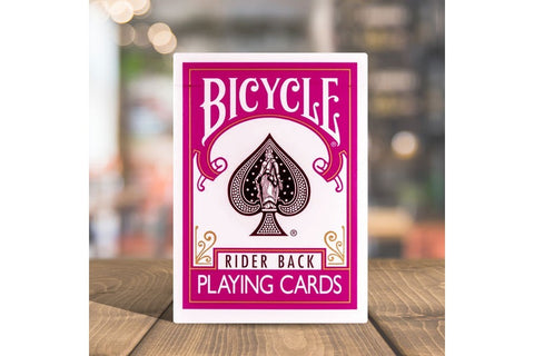 Bicycle Fuchsia Rider Back cards