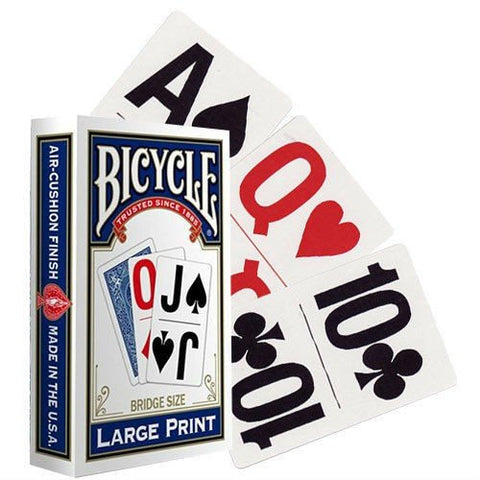 Bicycle Large Print cards (Blue) - Hobby.lt 🇬🇧